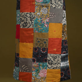 Hand-stitched mosaic cotton unstitched kurta material