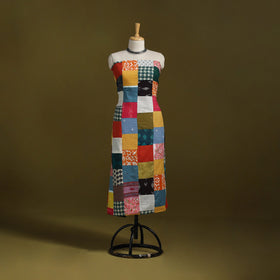 Hand-stitched mosaic cotton unstitched kurta material