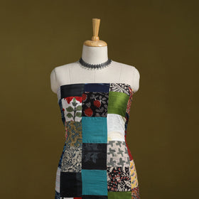 Hand-stitched mosaic cotton unstitched kurta material