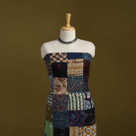 Hand-stitched mosaic cotton unstitched kurta material