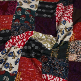 Hand-stitched mosaic cotton unstitched kurta material