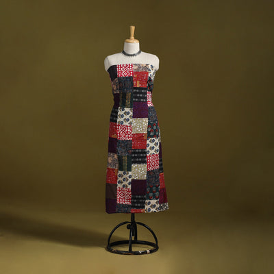 Hand-stitched mosaic cotton unstitched kurta material