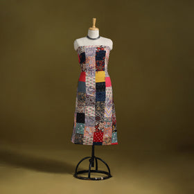 Hand-stitched mosaic cotton unstitched kurta material