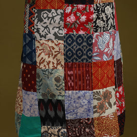 Hand-stitched mosaic cotton unstitched kurta material