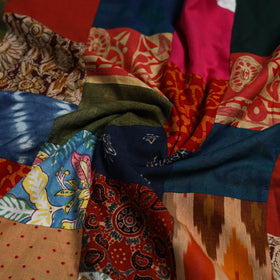 Hand-stitched mosaic cotton unstitched kurta material