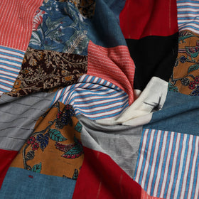 Hand-stitched mosaic cotton unstitched kurta material