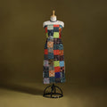 Hand-stitched mosaic cotton unstitched kurta material