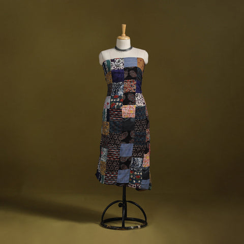 Hand-stitched mosaic cotton unstitched kurta material