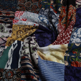 Hand-stitched mosaic cotton unstitched kurta material