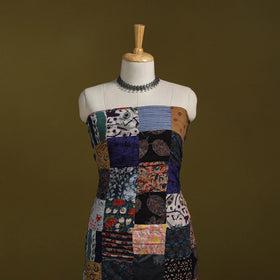 Hand-stitched mosaic cotton unstitched kurta material