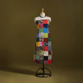 Hand-stitched mosaic cotton unstitched kurta material