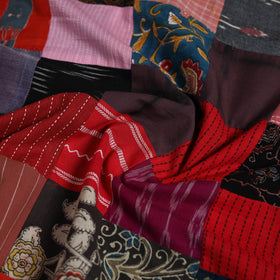 Hand-stitched mosaic cotton unstitched kurta material