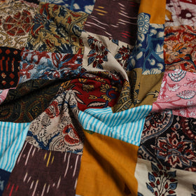 Hand-stitched mosaic cotton unstitched kurta material