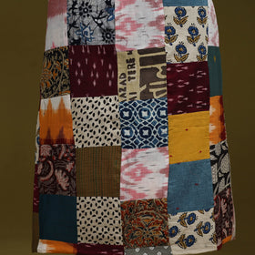 Hand-stitched mosaic cotton unstitched kurta material