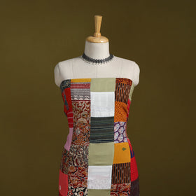 Hand-stitched mosaic cotton unstitched kurta material