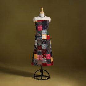 Hand-stitched mosaic cotton unstitched kurta material