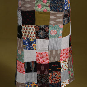 Hand-stitched mosaic cotton unstitched kurta material