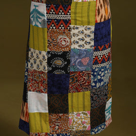 Hand-stitched mosaic cotton unstitched kurta material