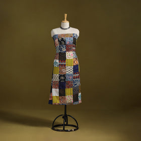 Hand-stitched mosaic cotton unstitched kurta material