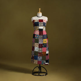 Hand-stitched mosaic cotton unstitched kurta material