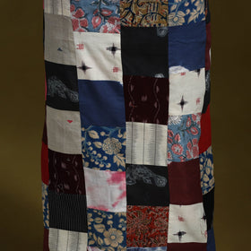 Hand-stitched mosaic cotton unstitched kurta material