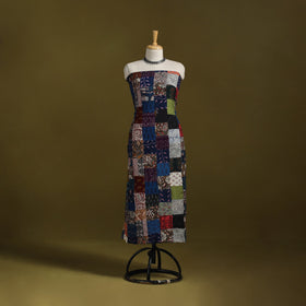 Hand-stitched mosaic cotton unstitched kurta material