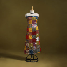 Hand-stitched mosaic cotton unstitched kurta material