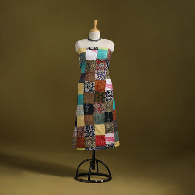 Hand-stitched mosaic cotton unstitched kurta material