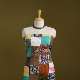 Hand-stitched mosaic cotton unstitched kurta material