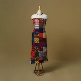 Hand-stitched mosaic cotton unstitched kurta material (3m)