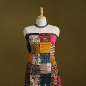 Hand-stitched mosaic cotton unstitched kurta material (3m)