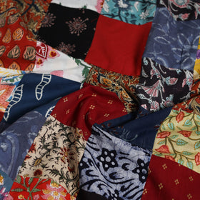 Hand-stitched mosaic cotton unstitched kurta material (3m)