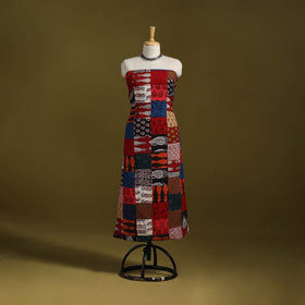 Hand-stitched mosaic cotton unstitched kurta material (3m)