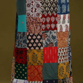 Hand-stitched mosaic cotton unstitched kurta material (3m)