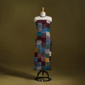 Hand-stitched mosaic woolen unstitched kurta material