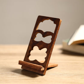  Handcarved Sheesham Wood Mobile Stand 03 