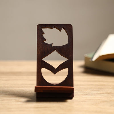  Handcarved Sheesham Wood Mobile Stand 08 