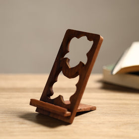  Handcarved Sheesham Wood Mobile Stand 11 