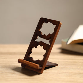  Handcarved Sheesham Wood Mobile Stand 12 