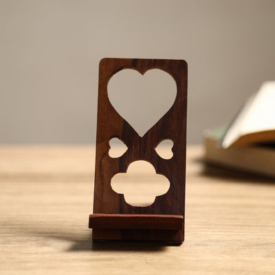  Handcarved Sheesham Wood Mobile Stand 13 