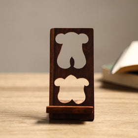  Handcarved Sheesham Wood Mobile Stand 15 