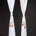 Handcrafted bead work curtain tie backs (set of 2) 02