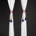 Handcrafted bead work curtain tie backs (set of 2) 05