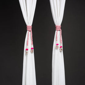 Handcrafted bead work curtain tie backs (set of 2) 06