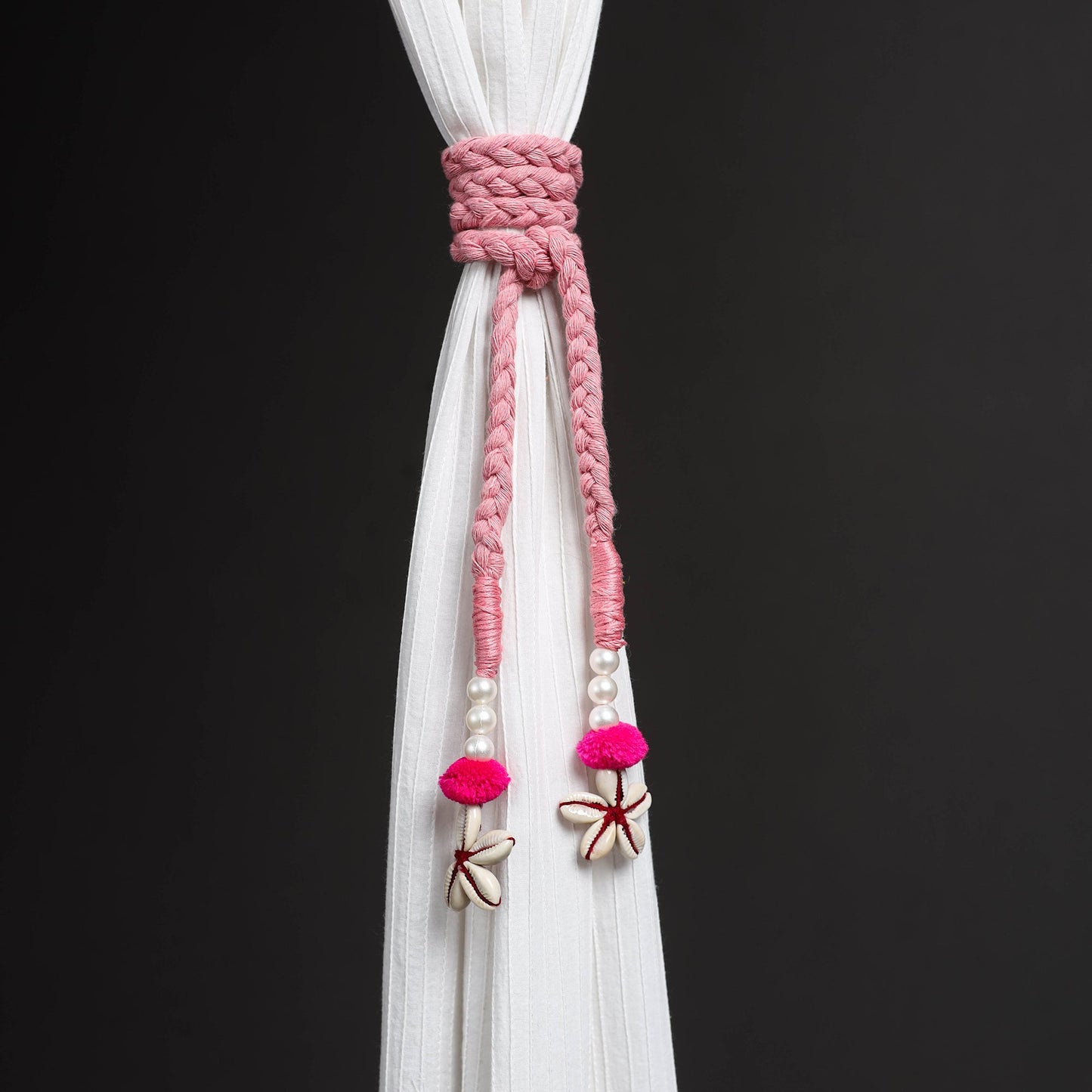 Handcrafted bead work curtain tie backs (set of 2) 06