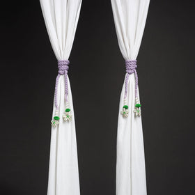 Handcrafted bead work curtain tie backs (set of 2) 11