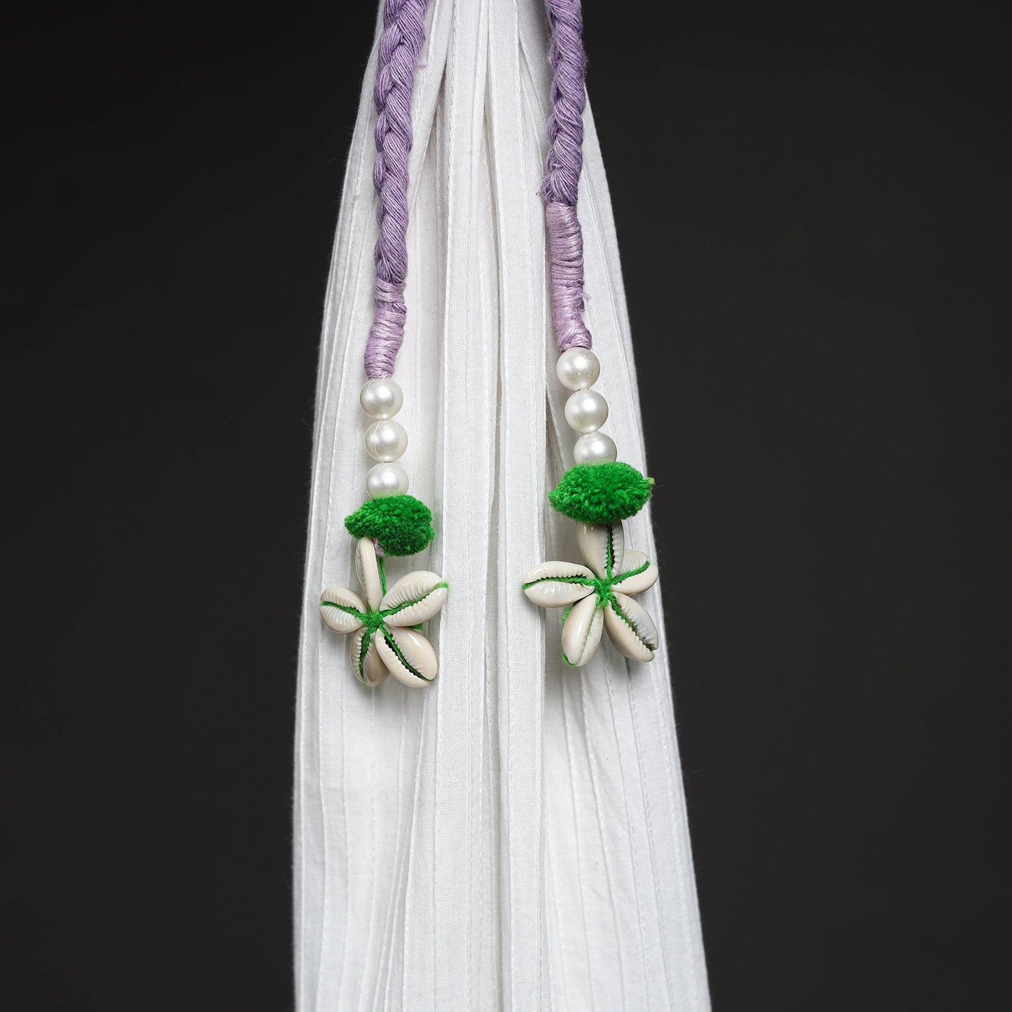 Handcrafted bead work curtain tie backs (set of 2) 11