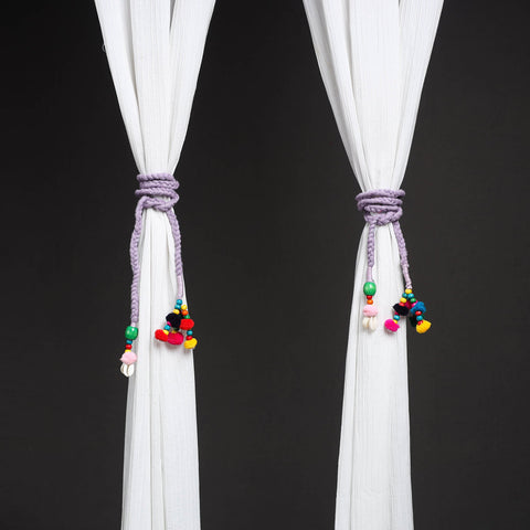 Handcrafted bead work curtain tie backs (set of 2) 13