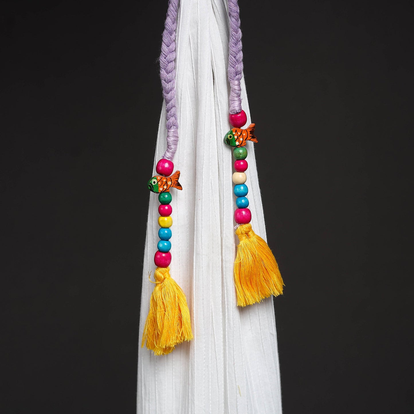 Handcrafted bead work curtain tie backs (set of 2) 14