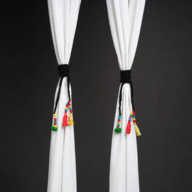 Handcrafted bead work curtain tie backs (set of 2) 17